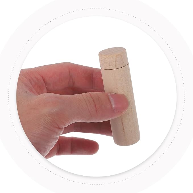 Wooden Nasal Stick Aromatherapy for Adults, Essential Oil Diffuser Tube with Wick, Maple Wood Fragrance Sniffing Stick for Home and Travel Use