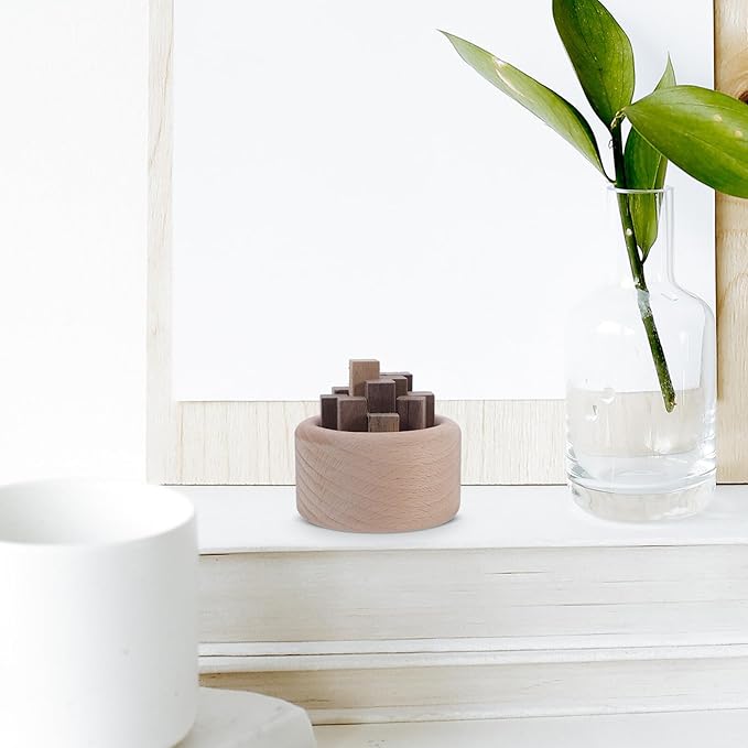 Wood Diffuser Ornament for Aromatherapy Home Decor Living Woodpile Design Essential Oil Diffuser Office and Bedroom Fragrance Enhancer Decorative and Practical