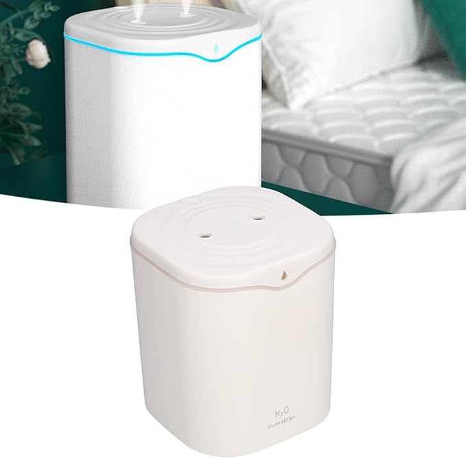 FLEXMAN Double Spray Aroma Diffuser, 2L USB Powered Silent Air Humidifier for Home Bedroom Office