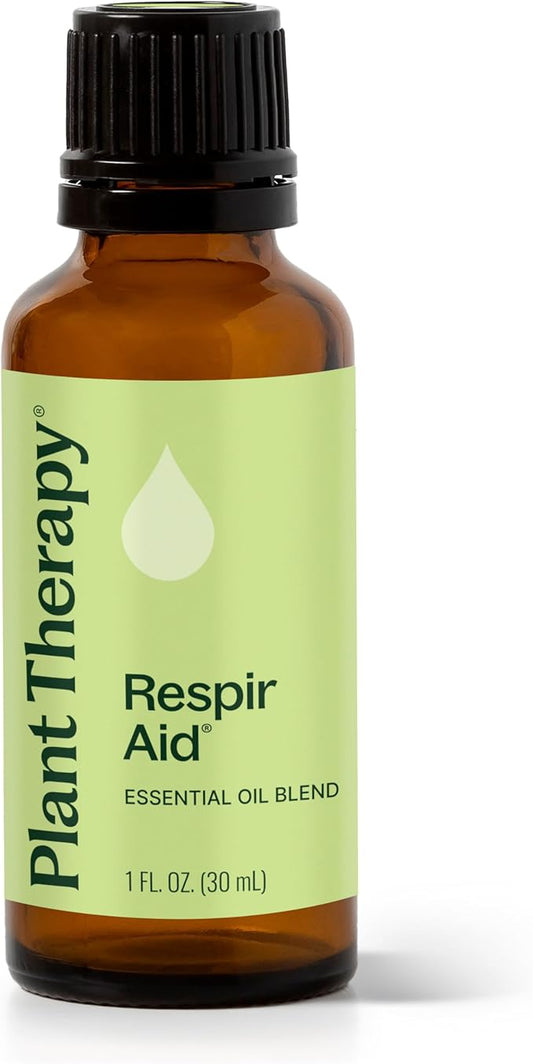 Plant Therapy Respir Aid Essential Oil Blend 30 mL (1 oz) 100% Pure, Undiluted, Natural Aromatherapy, Therapeutic Grade