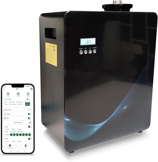 Professional 10000-20000sq.ft Big Fragrance Diffuser System for Hotel Hall, Connect to HVAC/AC System Cold Scent air Machine APP Bluetooth Hotel Air Freshener Diffuser Machine 1000ml