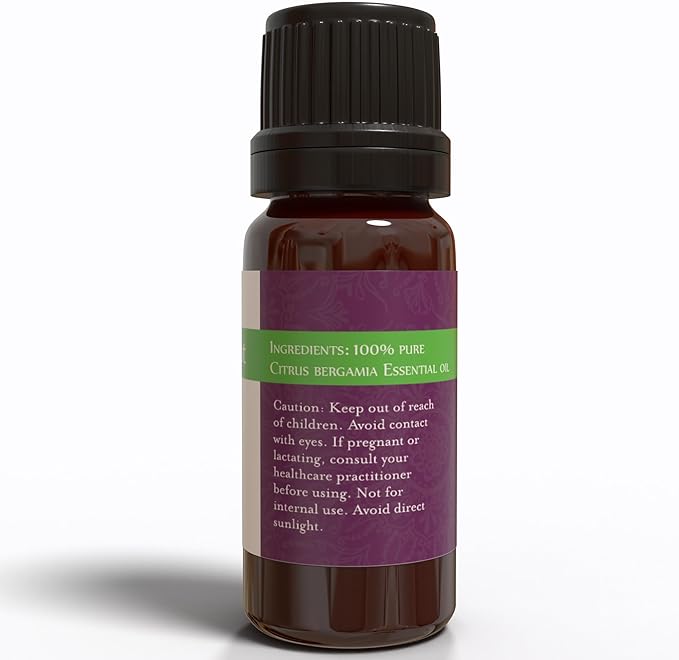 ArOmis Italian Bergamot Essential Oil - 100% Pure Therapeutic Grade - Undiluted, Premium Oil - 150 Micron Filtered, Perfect for Aromatherapy Diffusers (10ml / .34 fl oz)
