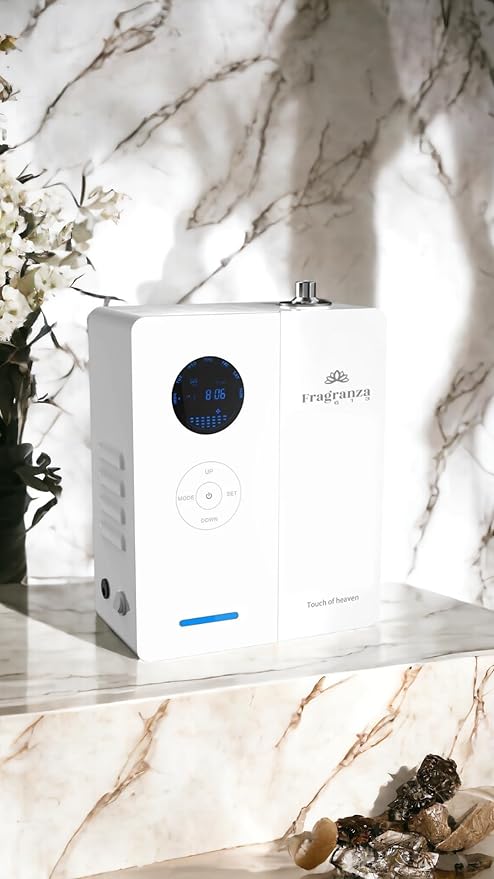 Capri Aromatherapy Diffuser for Large Spaces, Up to 4,500 Sq Ft Coverage, BPA-Free, Eco-Friendly, 7 Color LED Lights, 200ml Water Capacity, Automatic Shut-Off