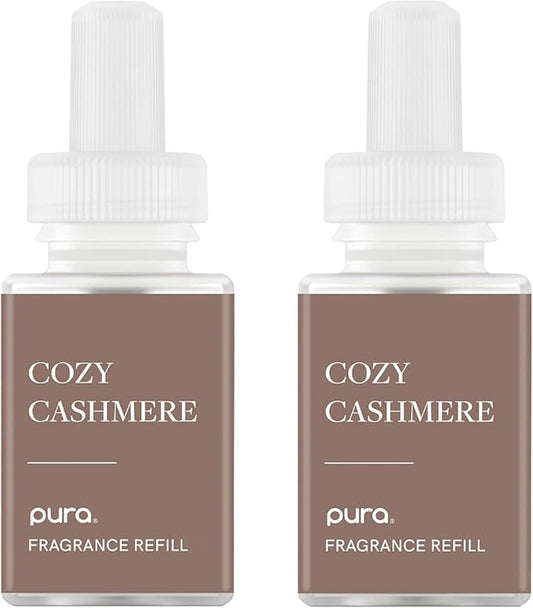 Pura Smart Home Scent Refill - Long-Lasting Premium Fragrance per Refill - Clean Diffuser Fragrance for Home, Office & Apartment - 2 Pack, Cozy Cashmere