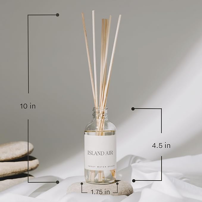 Sweet Water Decor Pumpkin Spice Reed Diffuser Set - Pumpkin, Cloves, Cinnamon, and Vanilla Fall Scented Diffusers - Scent Diffusers for Home, Long Lasting Fragrance, Made in the USA