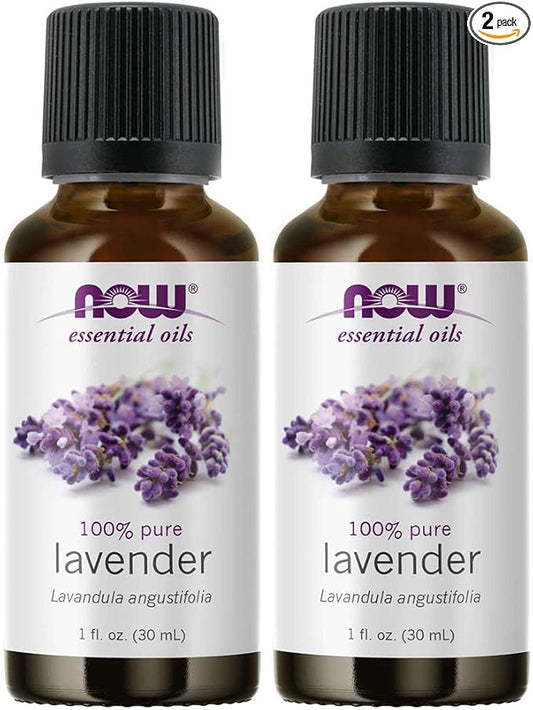 NOW Foods Lavender Oil, 1 Fluid Ounce (2 Pack)