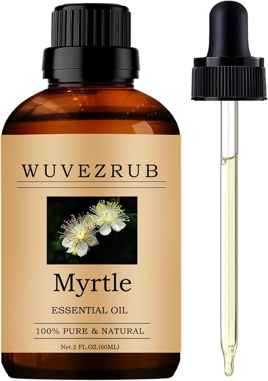 Myrtle Essential Oils 60ML, Pure Myrtle Essential Oil for Aromatherapy Diffuser - 2 Fl Oz