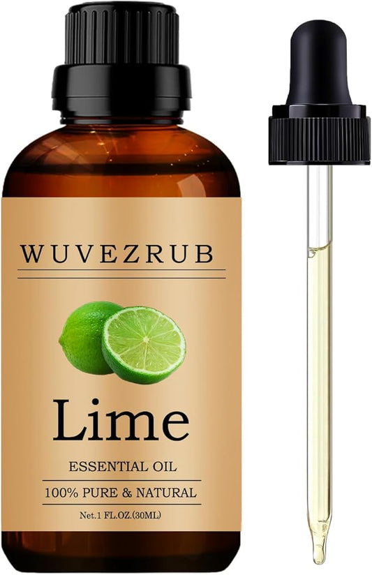 Lime Essential Oils, 30ML Pure and Natural Essential Oil for Aromatherapy Diffuser - Lime /1 Fl Oz