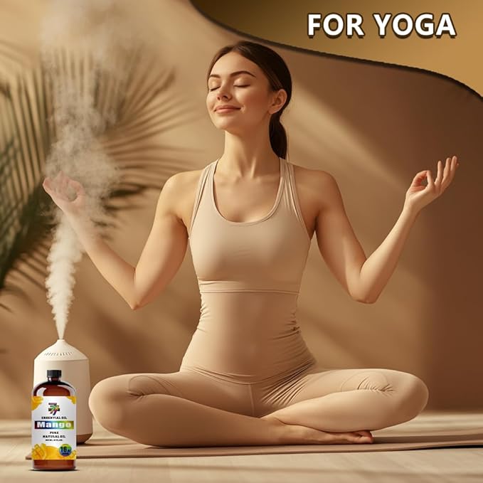 Mango Essential Oil - GV77ZF Mango Oils for Diffusers, Humidifiers, DIY Candles, Soap, Cleaning, Home, Office, Yoga, Massage, Gifts - 16 fl oz (480 ml)