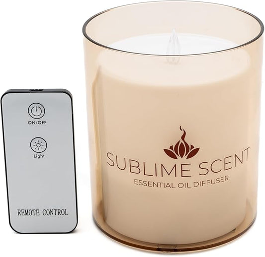 Flameless Essential Oil Diffuser - Corded. It Features an Easy to use 150ml Water Tank, Light on or Off Mode, and a Safety auto-Switch That Prevents it from overheating in case it Runs Out of Water.