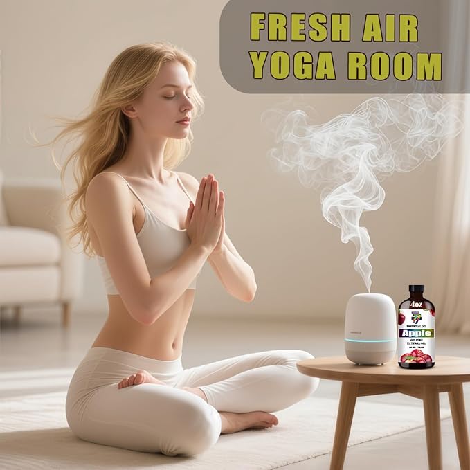 Fresh Apple Essential Oil - GV77ZF Fresh Apple Oils for Diffusers, Humidifiers, DIY Candles, Soap, Cleaning, Home, Office, Yoga, Massage, Gifts - 4 fl oz (120 ml)