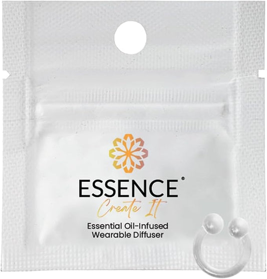 Essence Wearable Aromatherapy Nasal Diffuser – Essential Oil Nose Ring Silicone Inhaler for Stress & Mood Support - Made in USA & Travel-Friendly