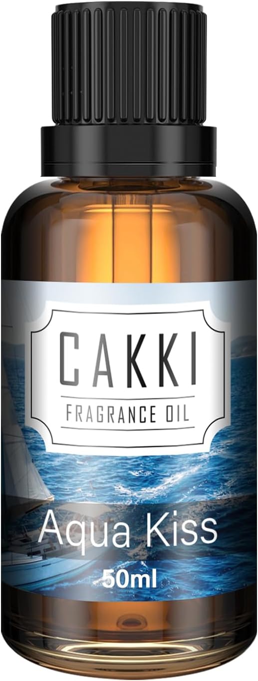 Essential Oils for Diffusers for Home, Scent-Aqua Kiss, Single Large Size 50ml, Cakki Fragrance Oils, for Candle Making, for Soap Making, Diffuser Oil Scents