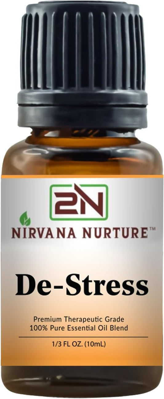 De Stress Blend 100% Pure Natural Premium Grade, Undiluted, Ease Stress, Aromatherapy, Mood Booster, Calm & Relax Mind