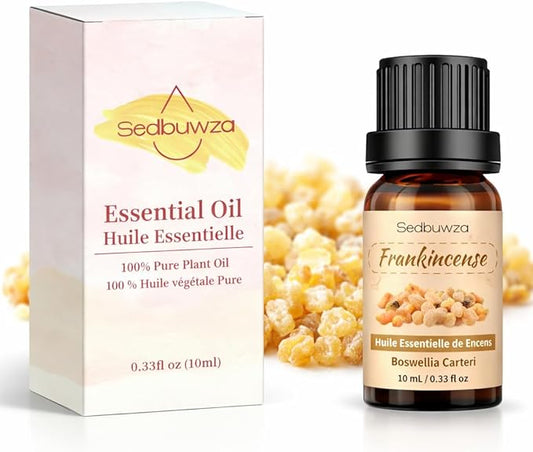 Sedbuwza Frankincense Essential Oil, Pure Organic Frankincense Fragrance Oil for Diffuser, Humidifier, Soap, Candle, Perfume