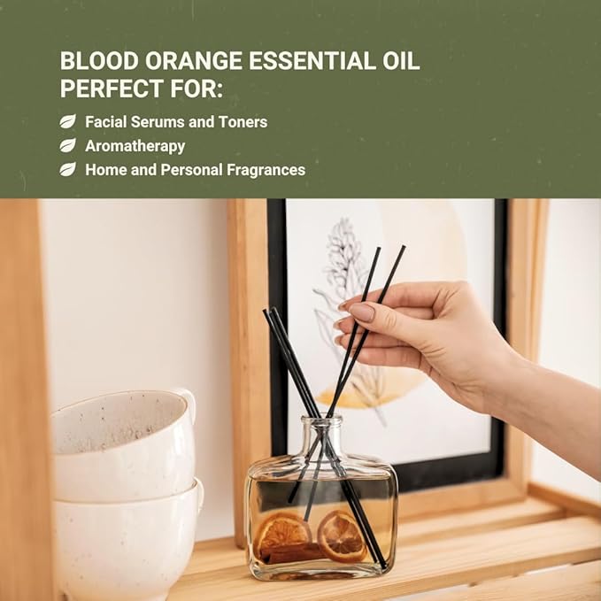 Blood Orange Essential Oil - Direct from Citrusmade in Sicily - Pure Essential Oil for Diffusers and Aromatherapy - Natural Citrus Scent | 100% Pure Therapeutic Grade (22lbs)