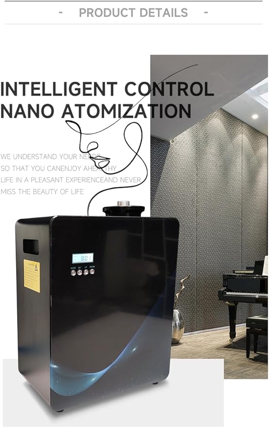 Professional 10000-20000sq.ft Big Fragrance Diffuser System for Hotel Hall, Connect to HVAC/AC System Cold Scent air Machine APP Bluetooth Hotel Air Freshener Diffuser Machine 1000ml