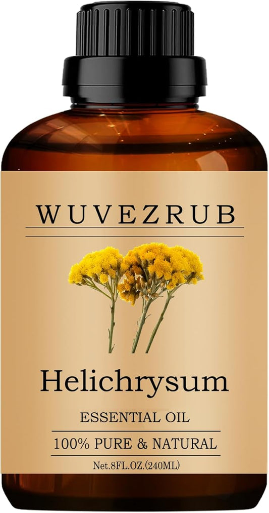 Helichrysum Essential Oils 240ML, Pure Helichrysum Essential Oil for Aromatherapy Diffuser - 8 Fl Oz
