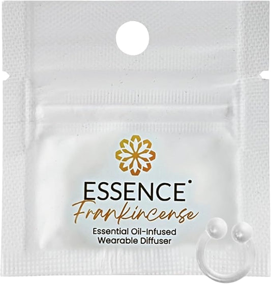 Essence Wearable Aromatherapy Nasal Diffuser – Frankincense Essential Oil Nose Ring Silicone Inhaler for Stress & Mood Support - Made in USA & Travel-Friendly