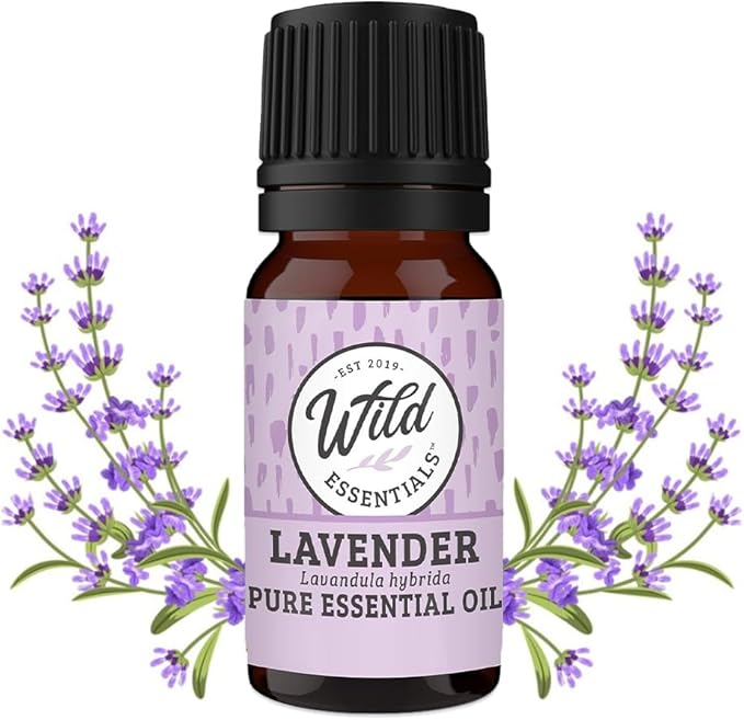 Wild Essentials Lavender 100% Pure Essential Oil - 10ml, Therapeutic Grade, Made and Bottled in The USA, Calming