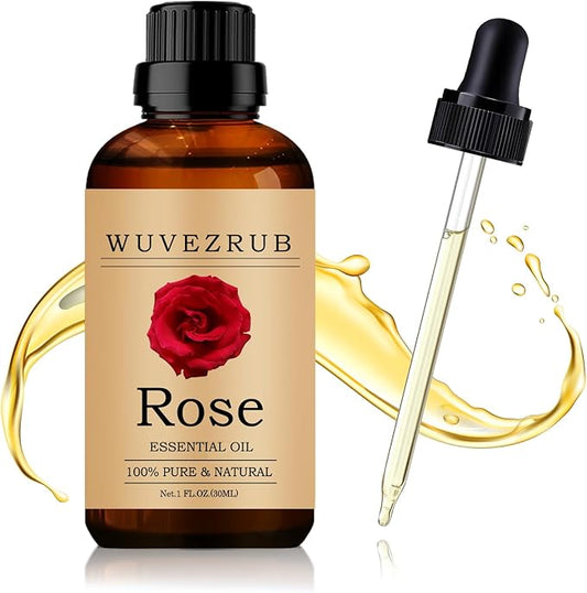Rose Essential Oil 30ML - 100% Pure and Natural Oils for Aromatherapy Diffuser - 1 Fl Oz/Rose
