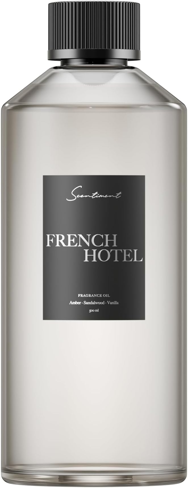 Scentiment French Hotel Diffuser Oil for Diffusers – Luxury Parisian Hotel Scent with Lemon, Rose, Sandalwood, Vanilla & Amber, Long Lasting Fragrance Oil – 16.91 fl oz (500 mL)