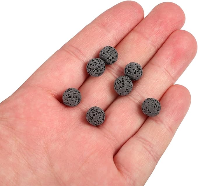 33pcs Volcanic Rock Aromatherapy Diffuser Stones Black Natural Lava Stone Decoration Car Essential Oil Fragrance Diffuser Accessories