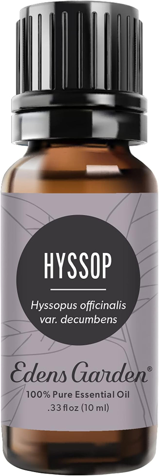Edens Garden Hyssop Essential Oil- 100% Pure Premium Grade, Undiluted, Natural, Therapeutic, Aromatherapy, The Best for Diffuser, Candle, Laundry, Humidifiers 10 ml (.33 fl oz)