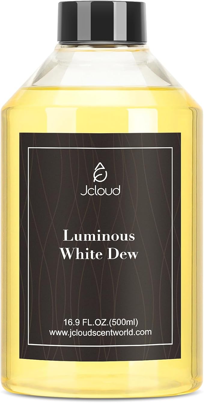 JCLOUD Smart Scent Air Machine 1000ML, Hotel Scent Diffuser Cover Up to 4500 Sq. Ft., Black & Luminous White Dew Diffusers Oil 500ML - Inspired by The Westin Hotel Scent
