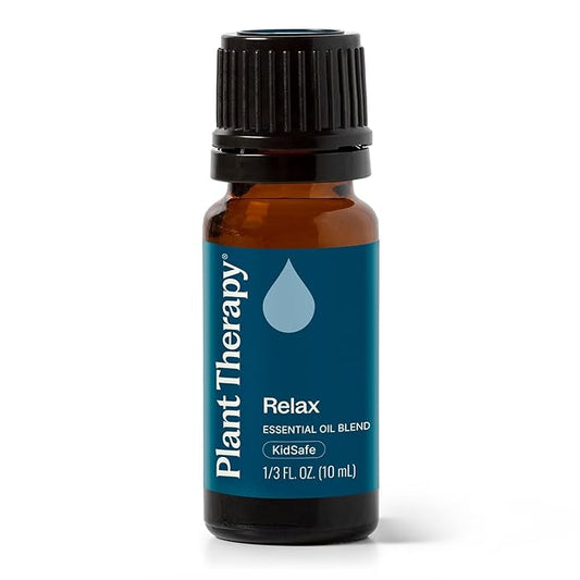 Plant Therapy Relax Essential Oil Blend 100% Pure, Undiluted, Natural Aromatherapy, Therapeutic Grade 10 mL (1/3 oz)