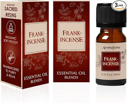 Frankincense Resin Essential Oil Diffuser Blend 30ml by Aromafume | Boswellia Carterii & Boswellia Serrata Extract Blended | Native to East Africa & India | Calms & Relaxes | Charged with Pure Resins