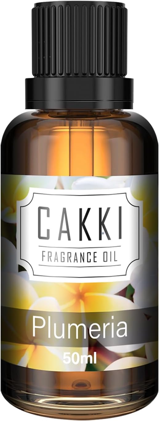 Essential Oils for Diffusers for Home, Scent-Plumeria, Single Large Size 50ml, Cakki Fragrance Oils, for Candle Making, Diffuser Oil Scents