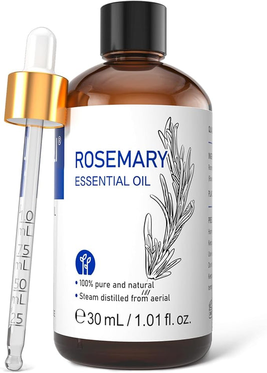 HIQILI Rosemary Essential Oil, Add to Shampoo & Conditioner, 100% Pure & Natural - 1 FI Oz