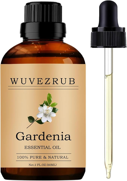 Gardenia Essential Oils 60ML, Pure Gardenia Essential Oil for Aromatherapy Diffuser - 2 Fl Oz
