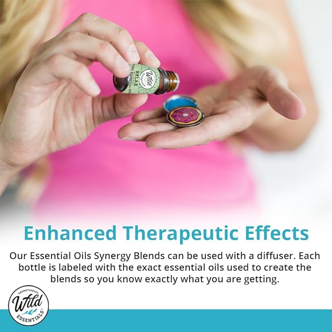Wild Essentials Health Defense 100% Pure Essential Oil Synergy Blend 2 Pack - 10ml, Premium Grade - Four Thieves Blend, use for Immune Boost, Congestion, Energizing, Mood Boost