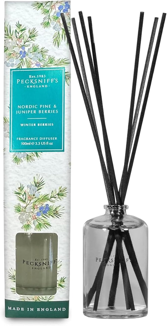 Pecksniff's Nordic Pine and Juniper Berries Diffuser | 100 ml/3.38 Fl Oz