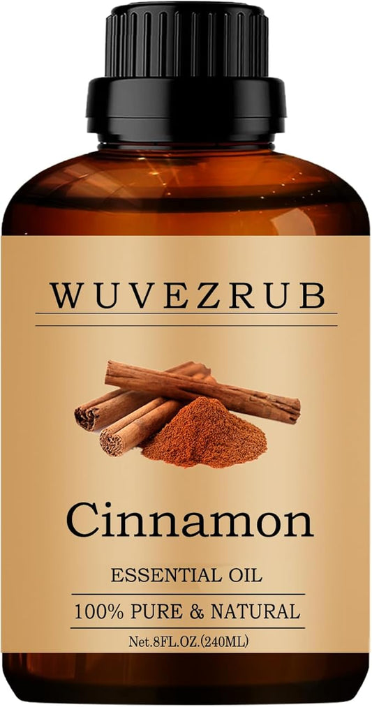 Cinnamon Essential Oils 240ML, Pure Cinnamon Essential Oil for Aromatherapy Diffuser - 8 Fl Oz
