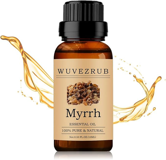 Myrrh Essential Oils 10ML, 100% Pure and Natural Essential Oil for Aromatherapy Diffuser - 0.33 Fl Oz/Myrrh