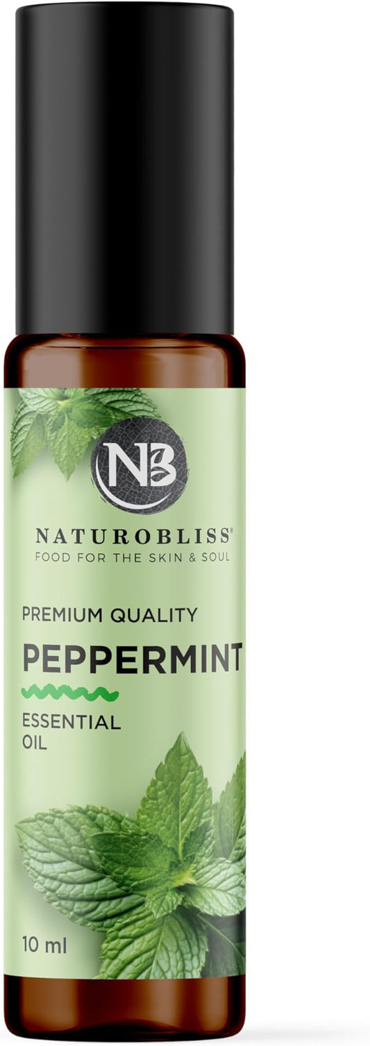 NaturoBliss Peppermint Essential Oil Roll-On, 10 ml
