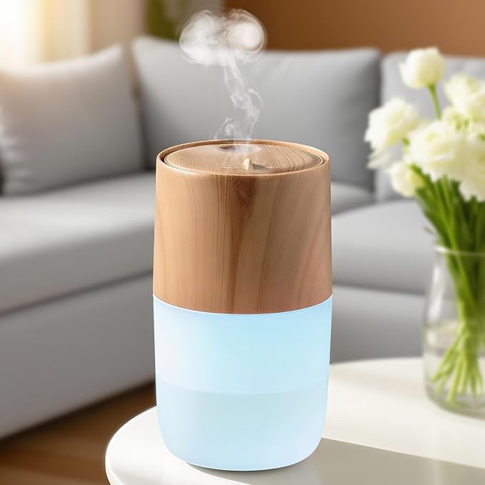 300ml Essential Oil Diffuser, Jellyfish Mist Aromatherapy Diffuser with 7 Colors, 4 Light Modes Ultrasonic Humidifier, Auto Off Diffuser Valentine's Day New Year Easter Gift for Home, Office, Yoga