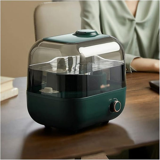 Single Room Humidifiers 5L Large Capacity Humidifier Home Mute Humidifier Top Fill Oil Diffuser Waterless Automatic Power Off Humidifier with Adjustable -360° Rotation Nozzle Cool Mist Humidifier