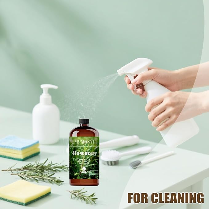 Rosemary Essential Oil, Rosemary Oil 16 Fl Oz 480ML for Diffuser Humidifier Yoga Cleaning DIY Candle Soap Making MUMAZYL Essential Oils