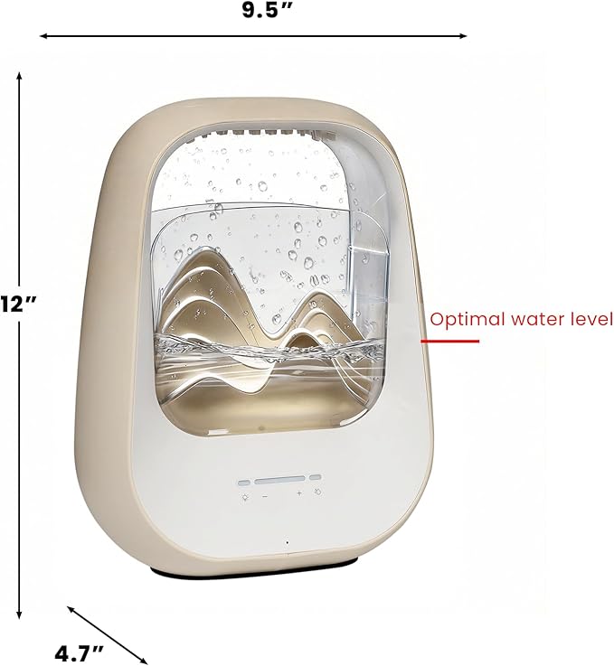 Rain Drop White Noise Machine with Realistic Rain Sounds – Bluetooth Speaker,Sleep Therapy Humidifier,Ambient Light & Aroma Diffuser for Bedroom Relaxation, Meditation & Stress Relief