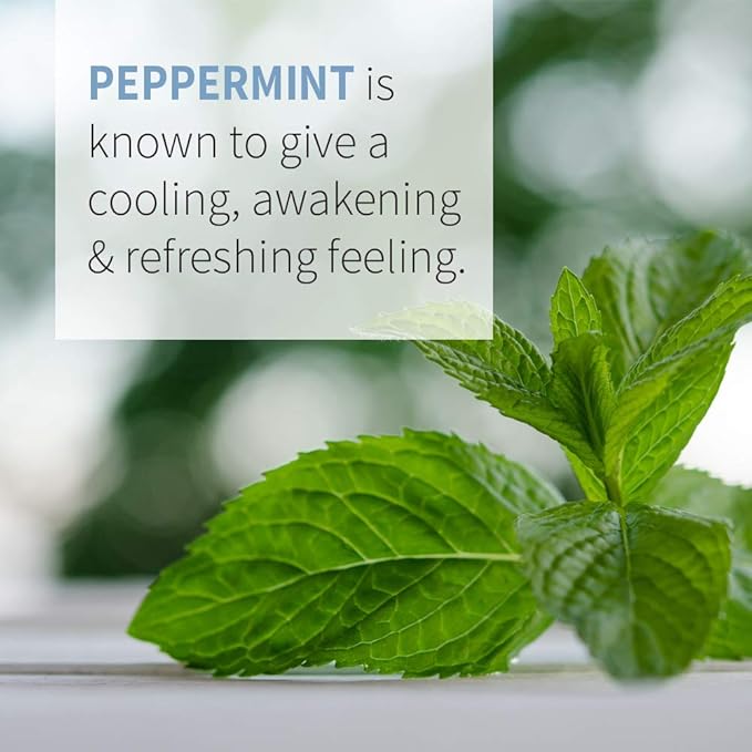 Garden of Life Essential Oil, Peppermint 1 fl oz (30 mL), 100% USDA Organic & Pure, Undiluted & Non-GMO - for Diffuser, Aromatherapy, Meditation - Energizing, Invigorating, Refreshing, Uplifting