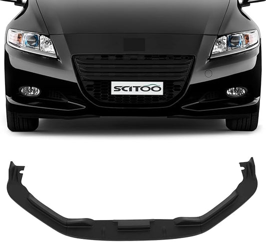 SCITOO Matte Black Front Bumper Lip JP Style3pcs Fits for 2011 2012 for Honda CR-Z PP Front Lip Spoiler