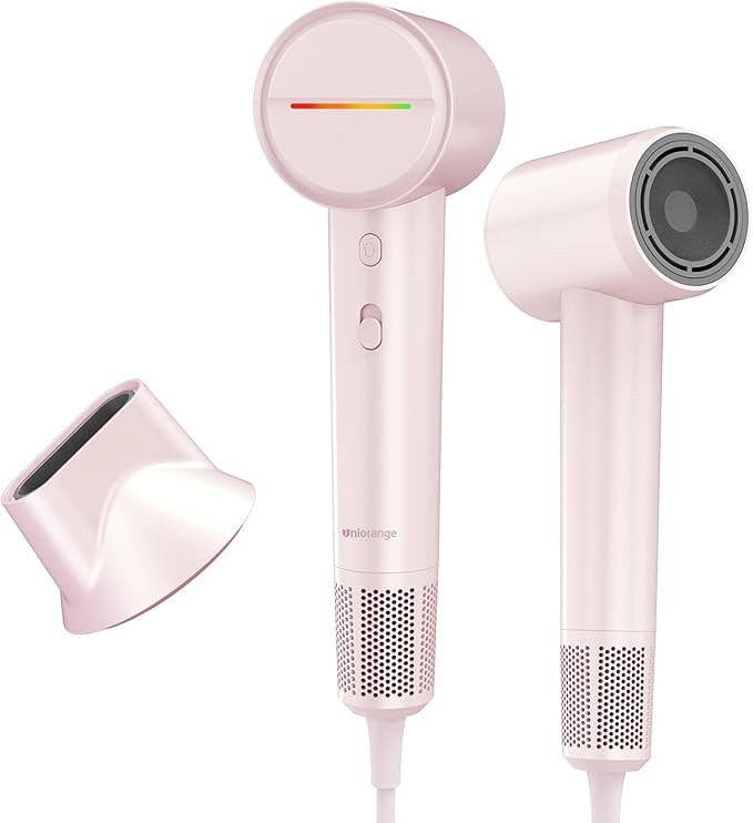 High Speed Hair Dryer 110000 RPM with 1 Billion Plasma Ions, Ionic Blow Dryer Frizz Free Fast Drying with Magnetic Diffuser for Curly Hair, Low Noise Lightweight Thermo Control Hair Dryers for Women