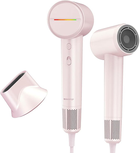 High Speed Hair Dryer 110000 RPM with 1 Billion Plasma Ions, Ionic Blow Dryer Frizz Free Fast Drying with Magnetic Diffuser for Curly Hair, Low Noise Lightweight Thermo Control Hair Dryers for Women