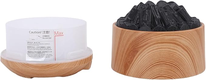 AYNEFY Fragrance Diffuser Oils 300ML USB Powered Mini Humidifier with Mystical/Fantasy Effect Dual Mist Modes and Super Quiet Operation Under 35dB for Home Bedroom Office Diffusers for (Light Wood