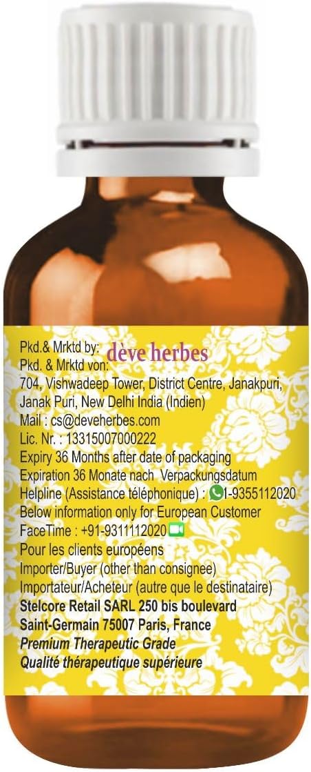 dève herbes Betel Leaf Essential Oil (Piper betle) Pure | Non-Sticky | Non-Greasy | Lightweight | Men & Women | All Skin Types | Steam Distilled 5ml (0.16 oz)