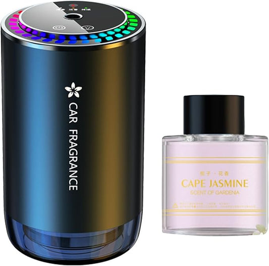 Worparsen Mist Ultrasonic Humidifier Car Fragrance Diffuser Sure Here's A Product Title for Listing Air Freshener with Colorful Light Rechargeable Auto Gardenia